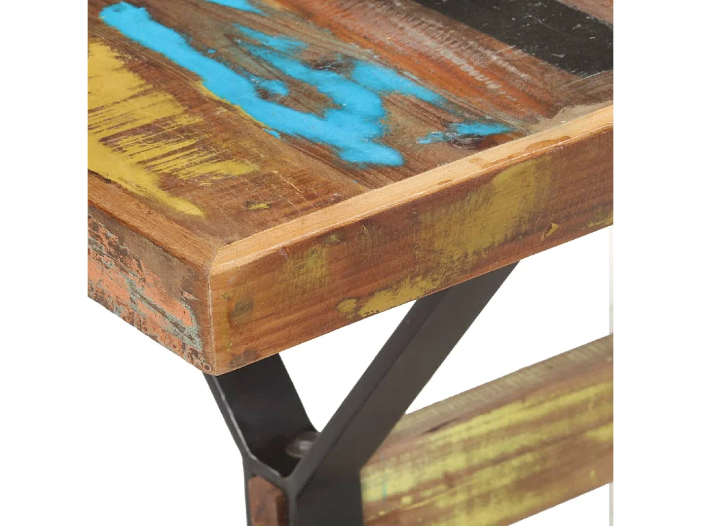 Table à manger 140x70x76 cm Bois de récupération massif