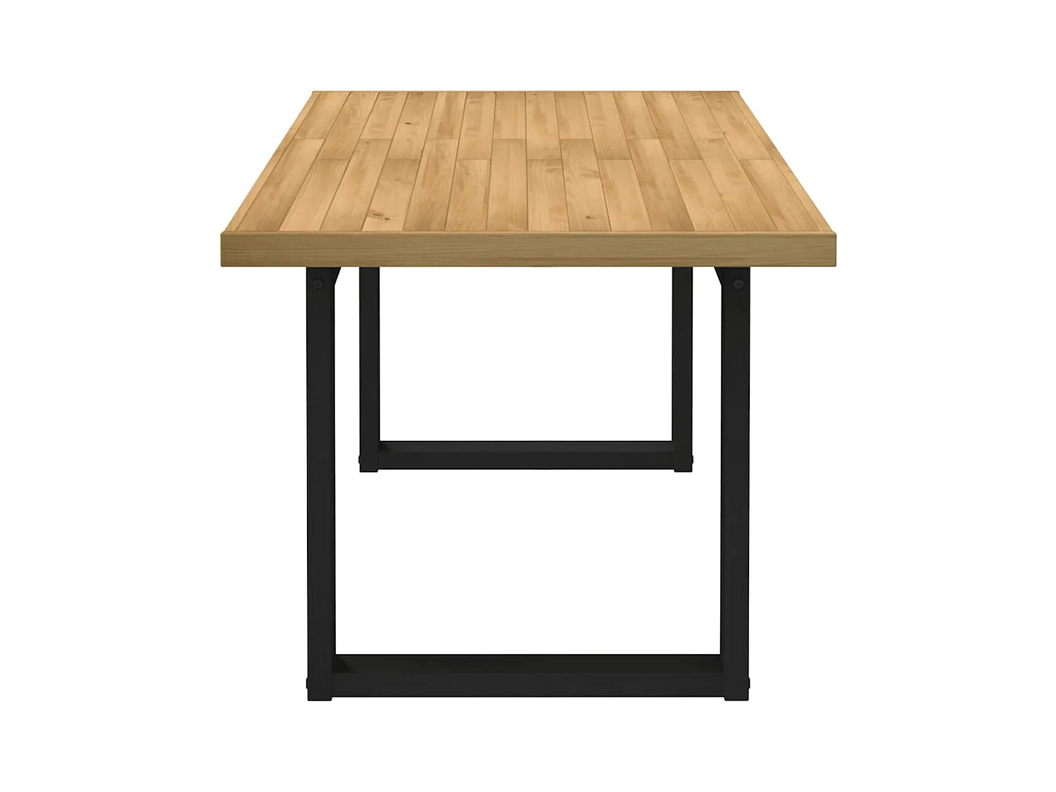 Table à manger NOAIN pieds en forme de U 160x90x75cm massif pin