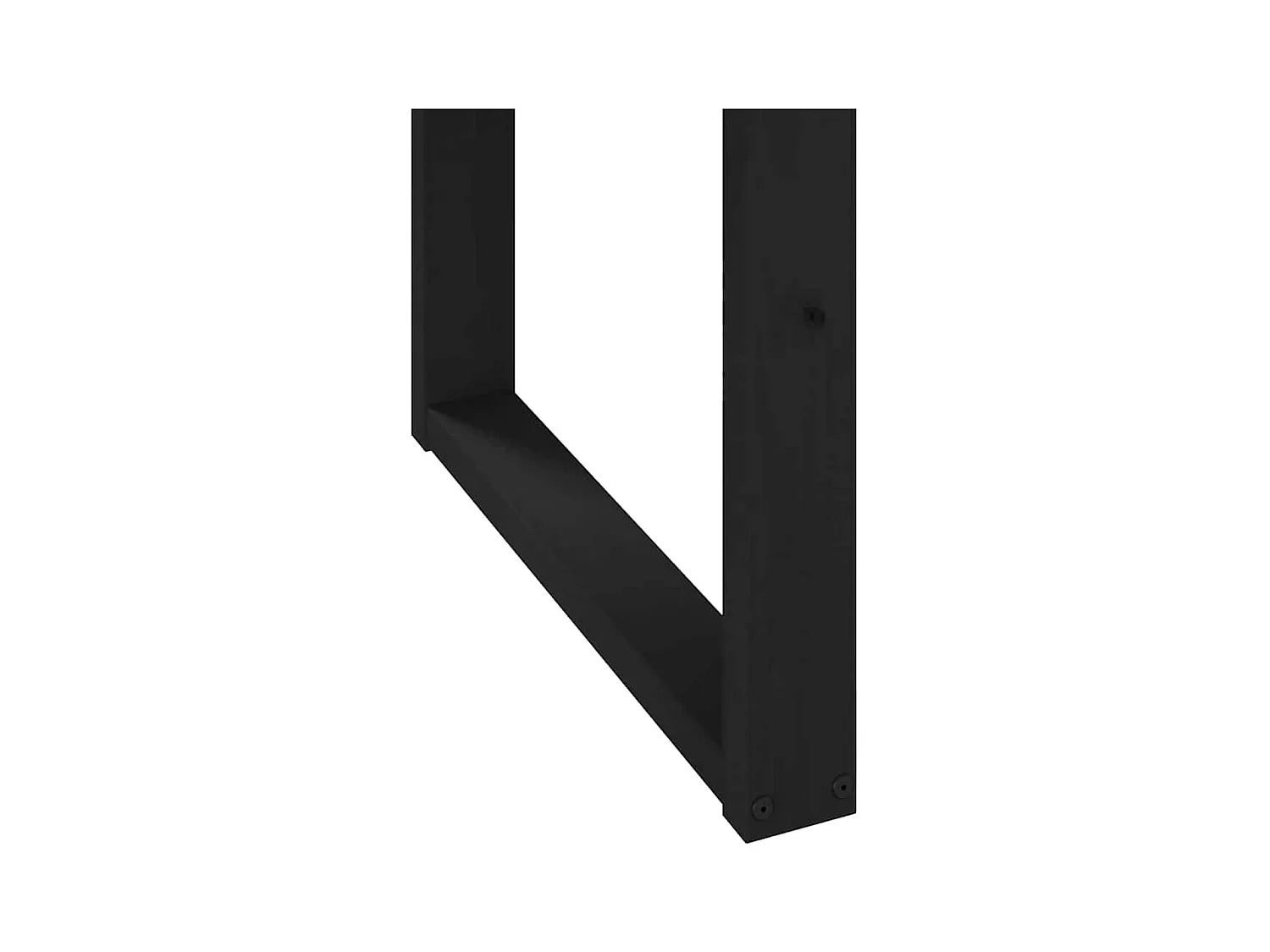 Table à manger NOAIN pieds en forme de U 160x90x75cm massif pin