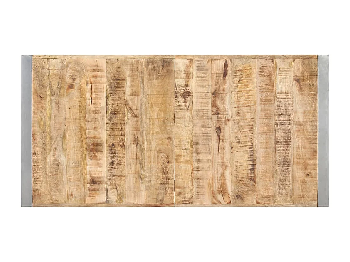 Eettafel 140x70x75 cm massief ruw mangohout