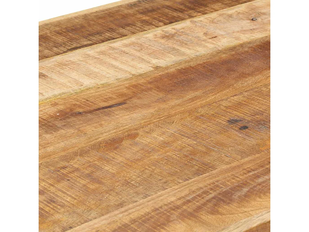 Table à manger 140x70x75 cm bois de manguier massif brut