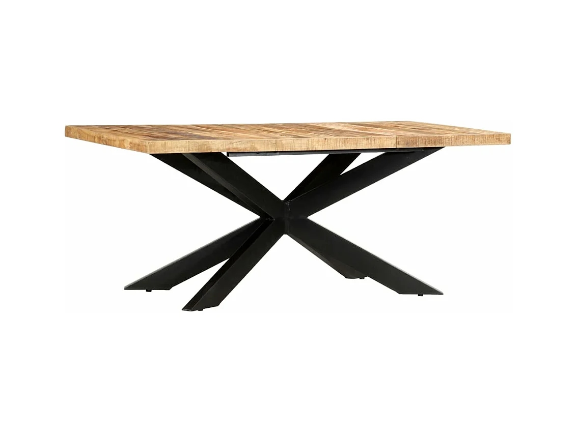 Table à dîner 180x90x76 cm Bois de manguier brut solide