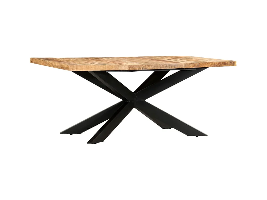 Table à dîner 180x90x76 cm Bois de manguier brut solide