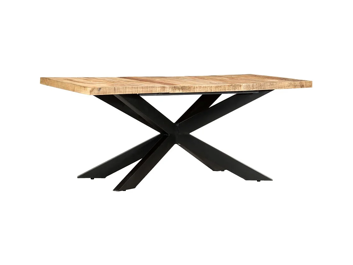 Table à dîner 180x90x76 cm Bois de manguier brut solide