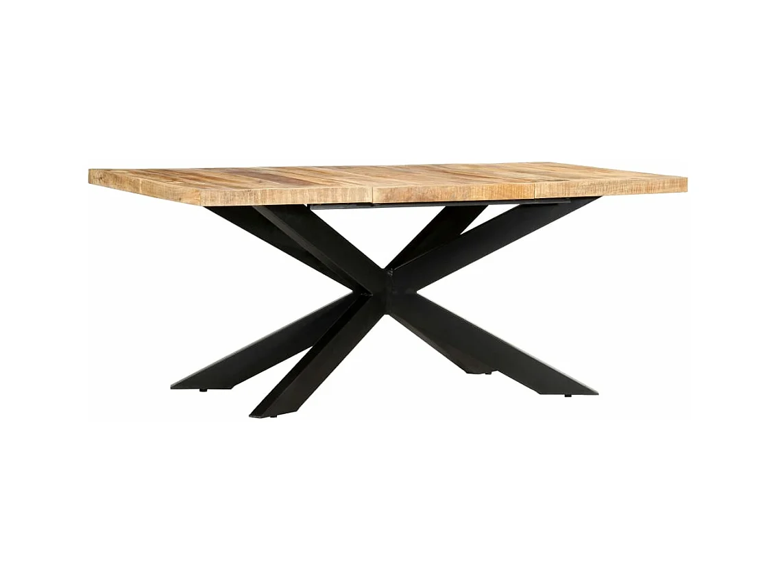 Table à dîner 180x90x76 cm Bois de manguier brut solide