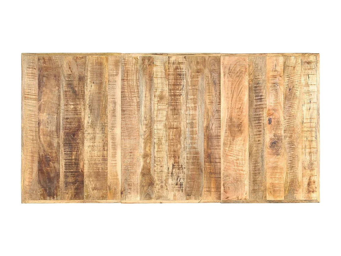 Tavolo da Pranzo 180x90x76 cm in Legno Massello di Mango Grezzo