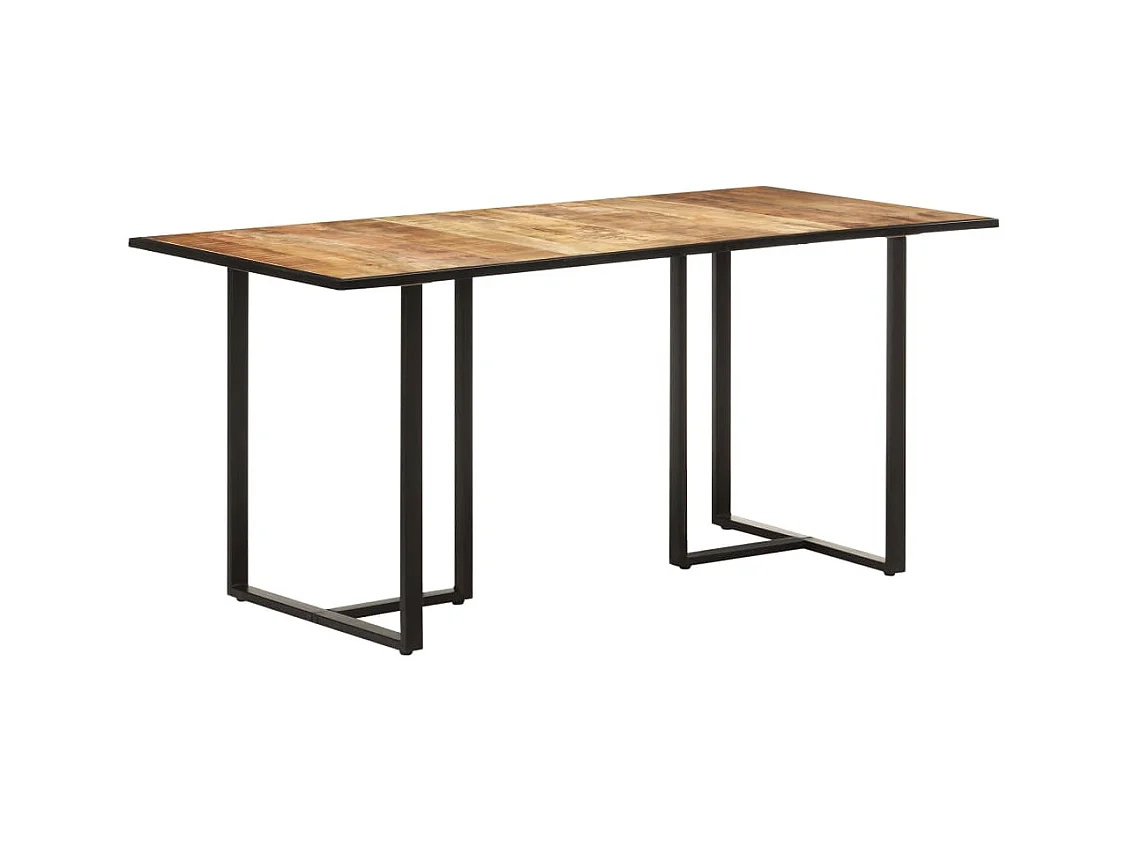 Table de salle à manger 160 cm Bois de manguier brut