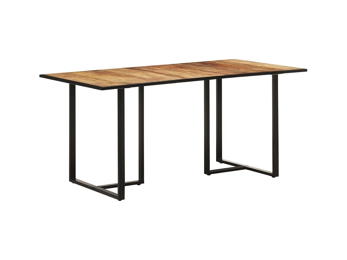 Table de salle à manger 160 cm Bois de manguier brut