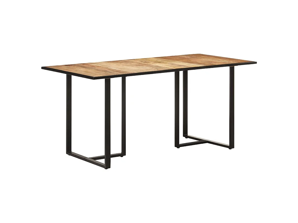 Table de salle à manger 160 cm Bois de manguier brut