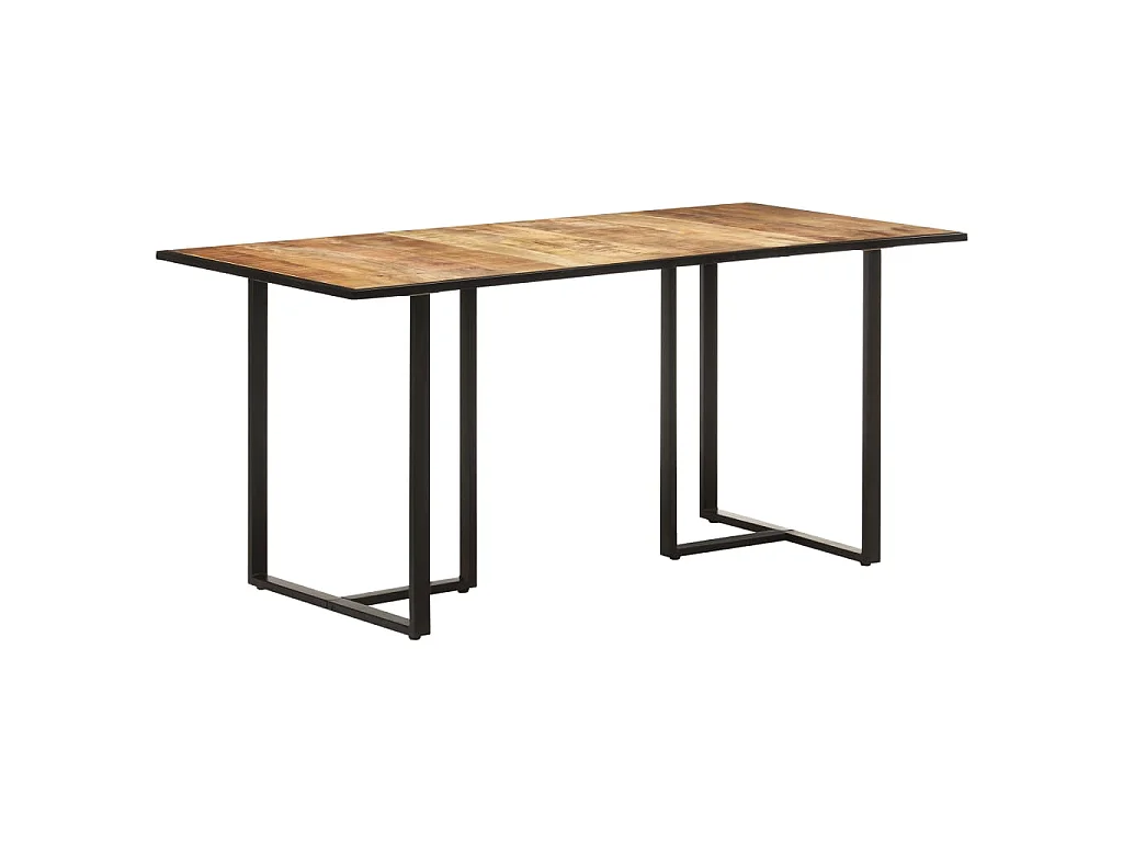 Table de salle à manger 160 cm Bois de manguier brut