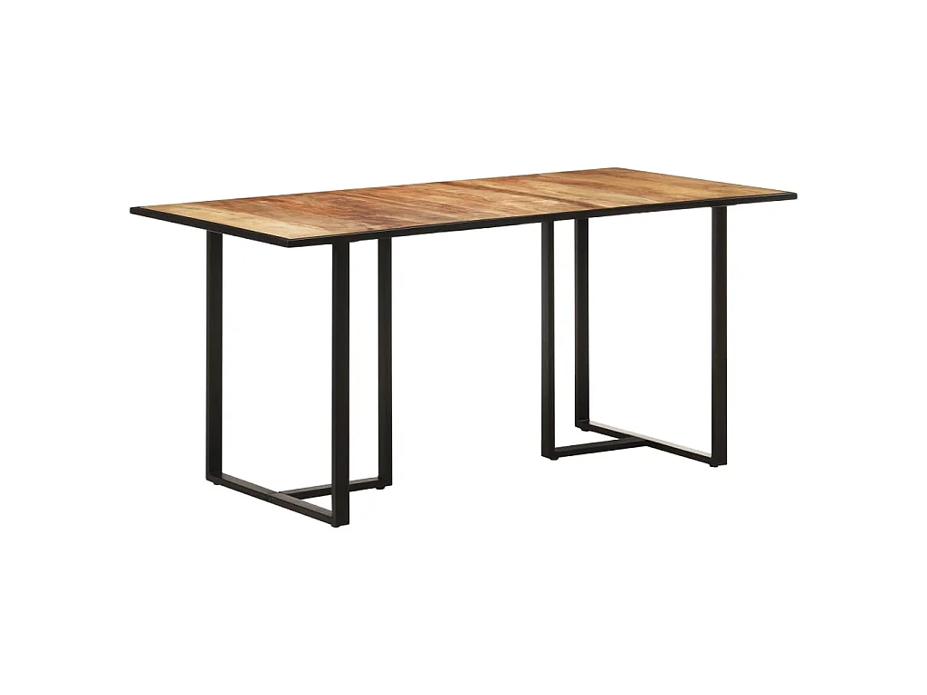 Table de salle à manger 160 cm Bois de manguier brut