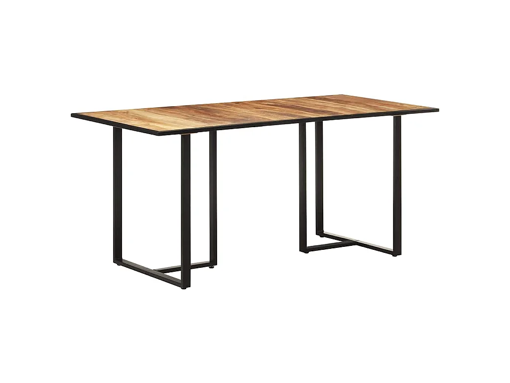 Table de salle à manger 160 cm Bois de manguier brut