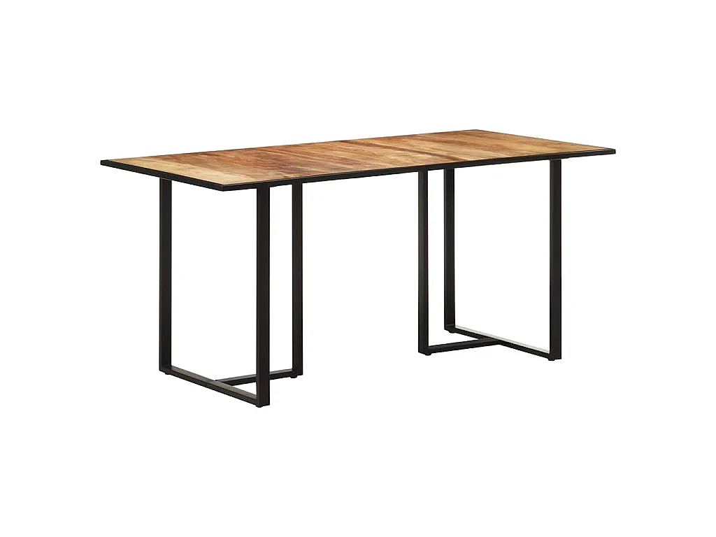 Table de salle à manger 160 cm Bois de manguier brut