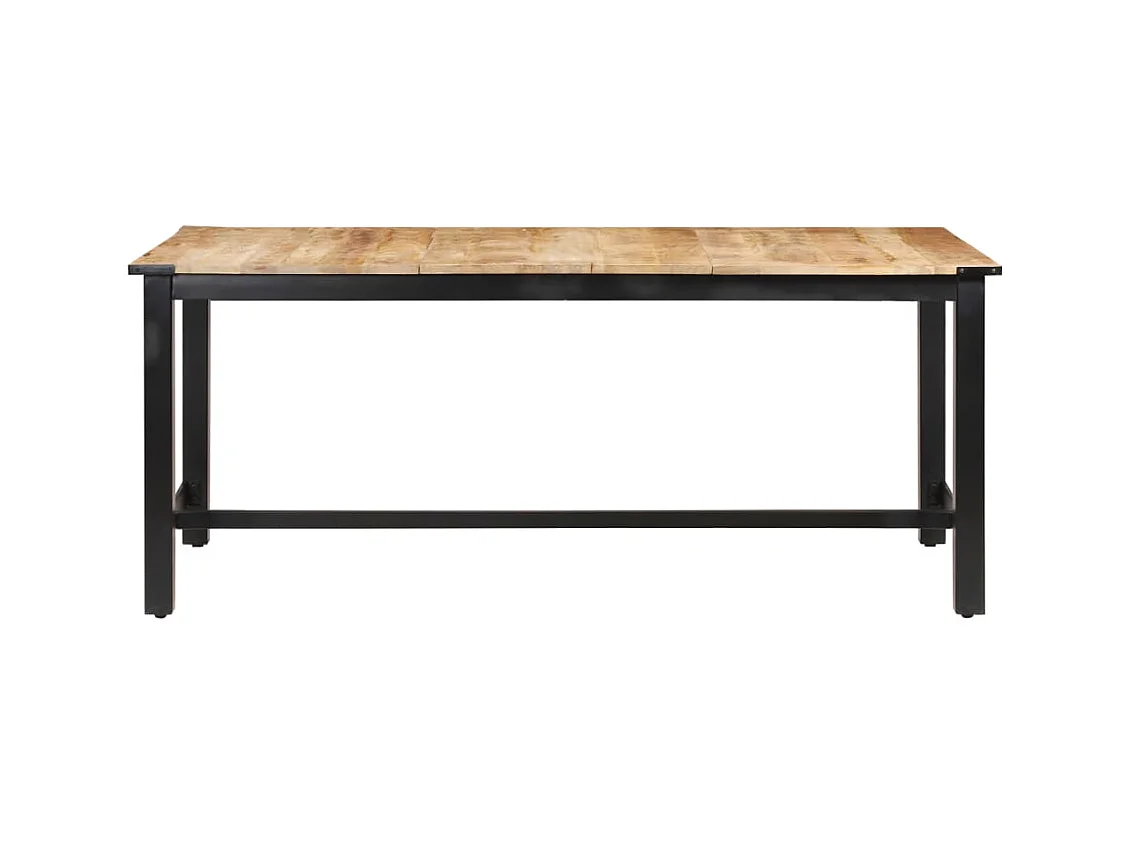 Table de salle à manger 180x90x76 cm Bois de manguier brut