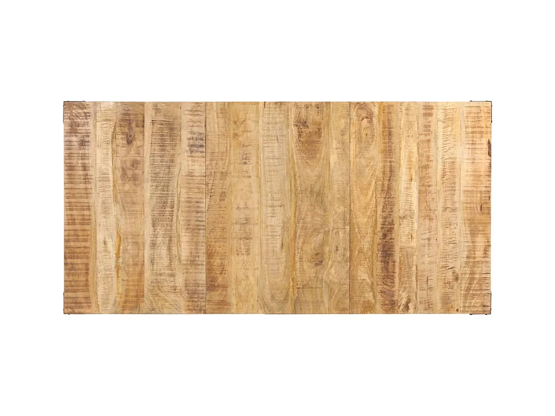 Table de salle à manger 180x90x76 cm Bois de manguier brut