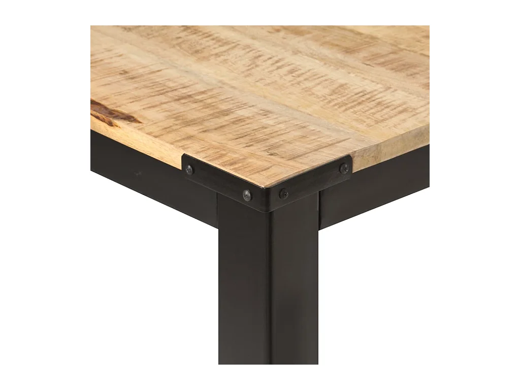 Table de salle à manger 180x90x76 cm Bois de manguier brut