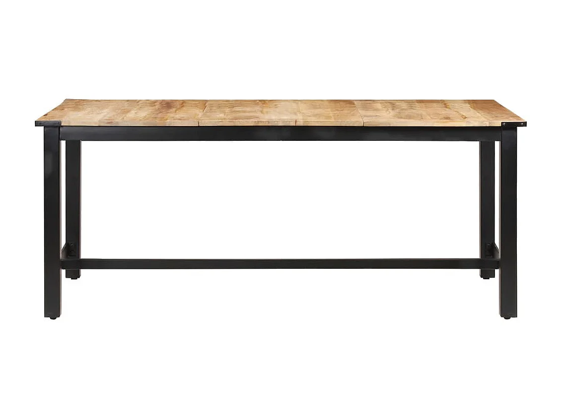 Mesa de jantar 180x90x76 cm madeira de mangueira maciça áspera