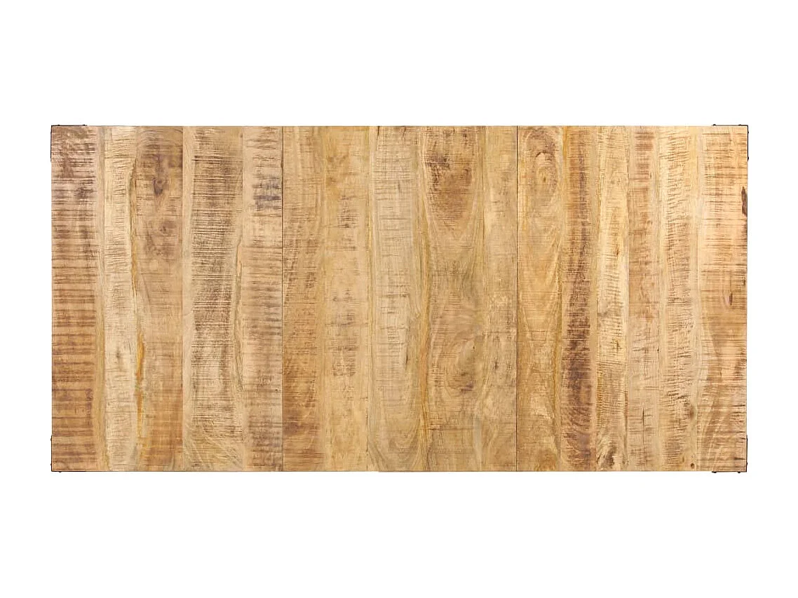 Mesa de jantar 180x90x76 cm madeira de mangueira maciça áspera