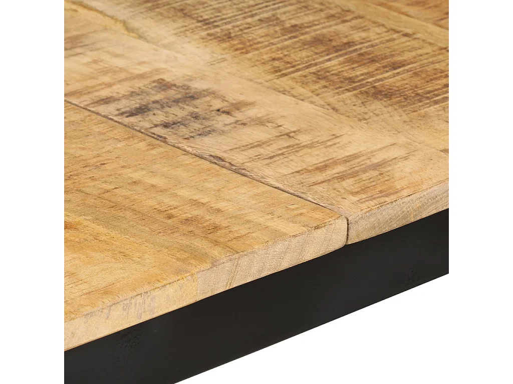 Mesa de jantar 180x90x76 cm madeira de mangueira maciça áspera