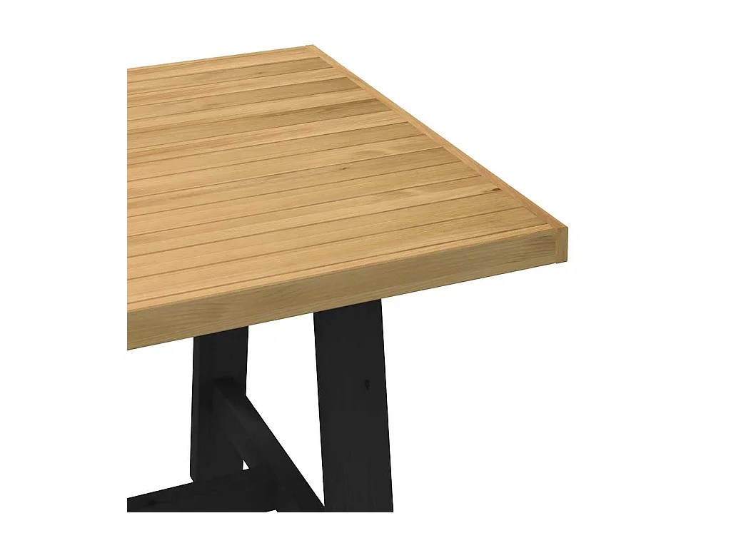 Table à manger NOAIN pieds en forme de A 180x90x75cm massif pin