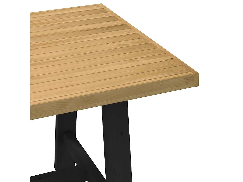 Table à manger NOAIN pieds en forme de A 180x90x75cm massif pin
