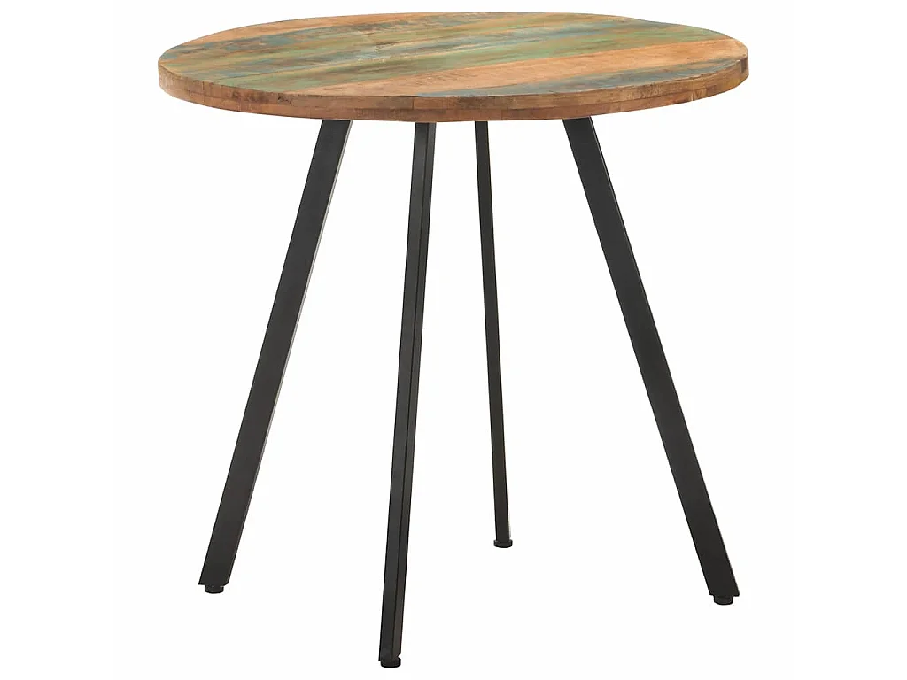 Table de salle à manger 80 cm Bois de récupération massif