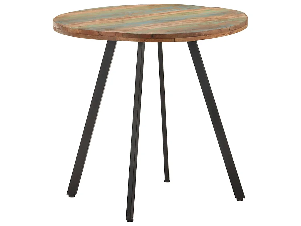 Table de salle à manger 80 cm Bois de récupération massif