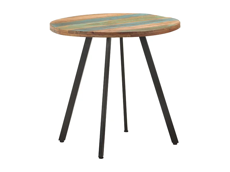 Table de salle à manger 80 cm Bois de récupération massif