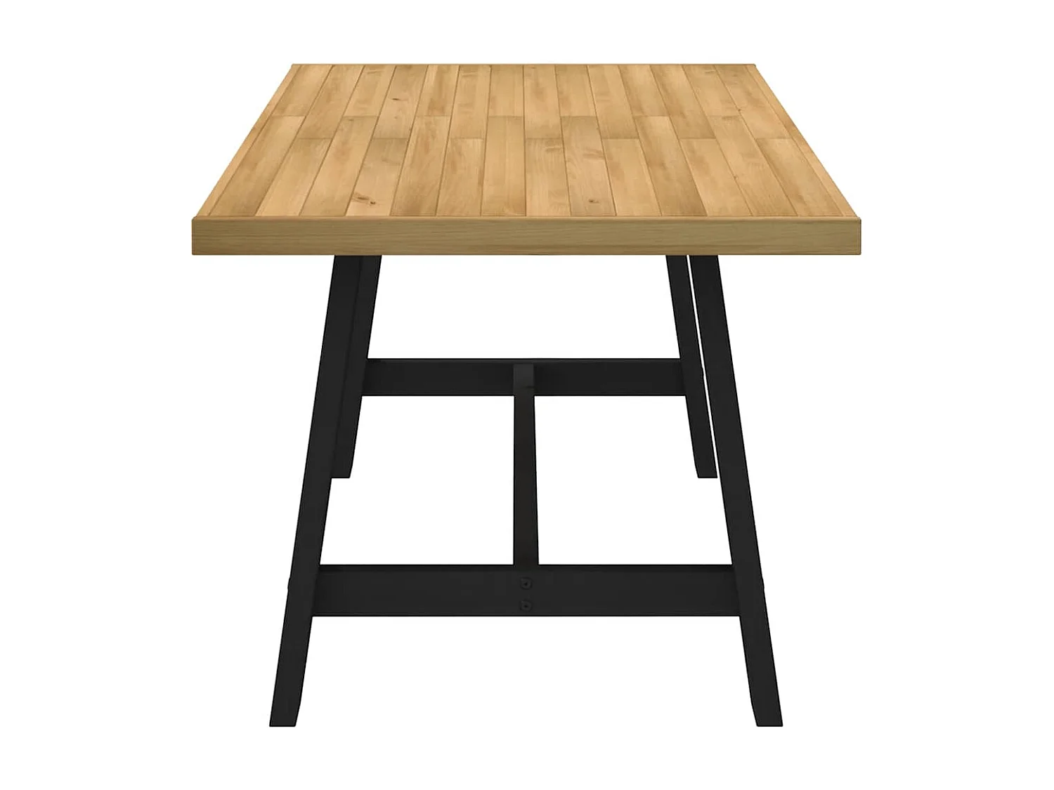 Eettafel NOAIN A-vormige poten 160x90x75 cm massief hout
