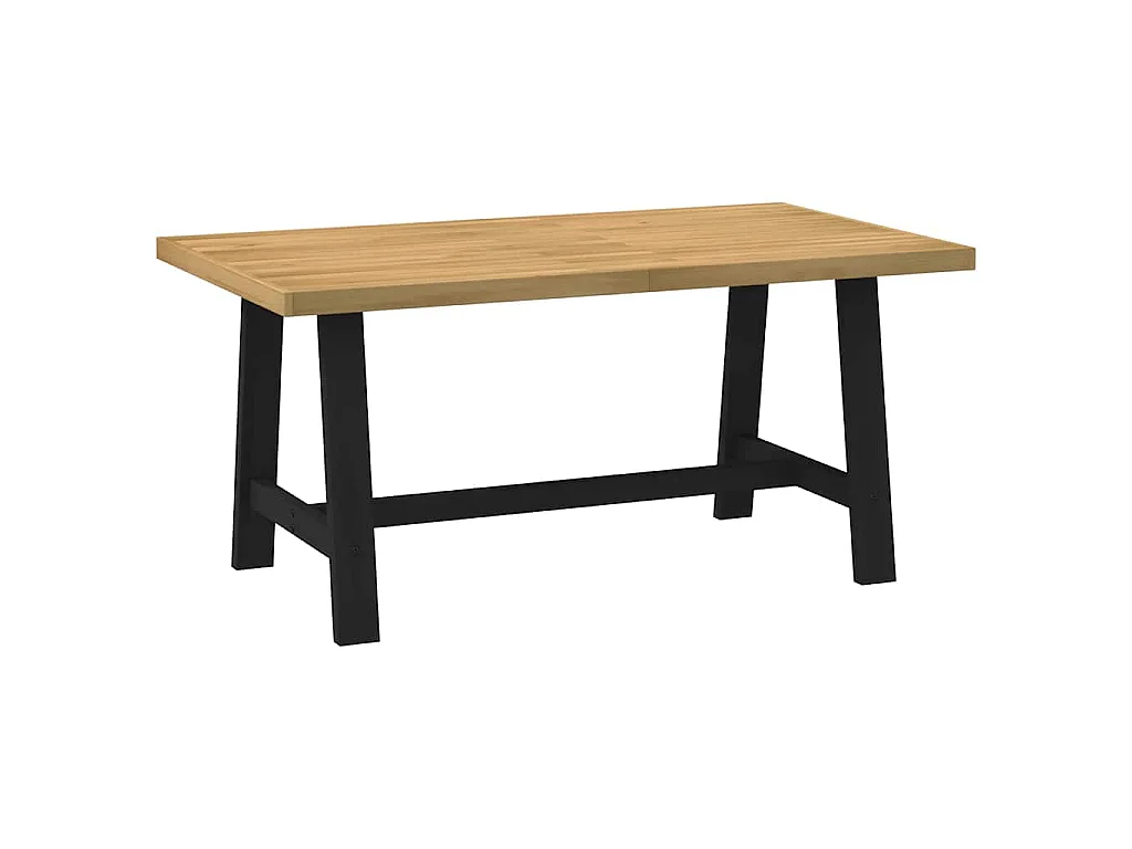 Table à manger NOAIN pieds en forme de A 160x90x75cm massif pin
