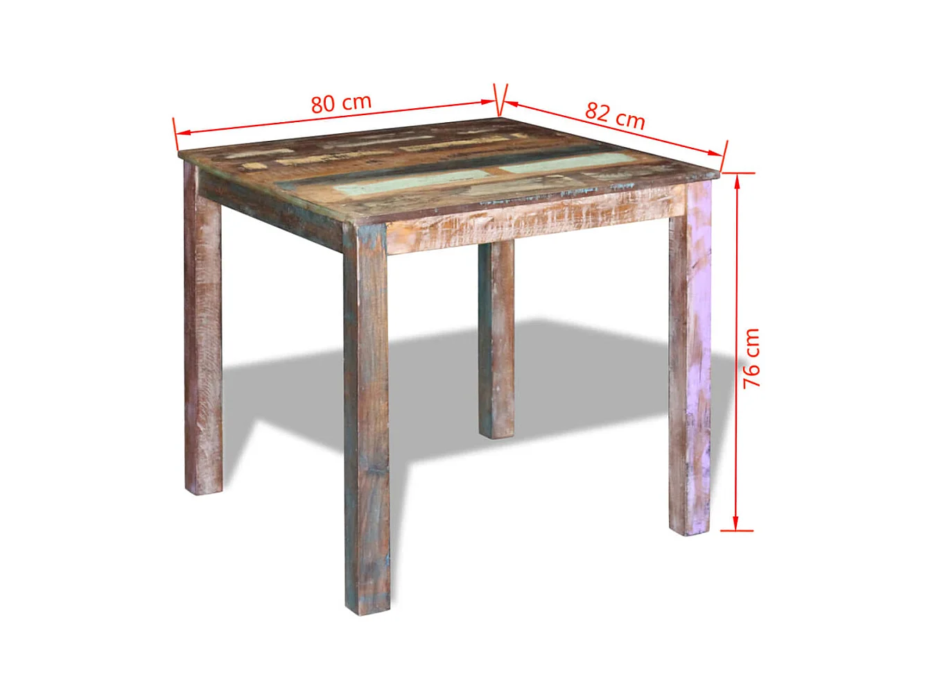 Esstisch Altholz 80x82x76 cm