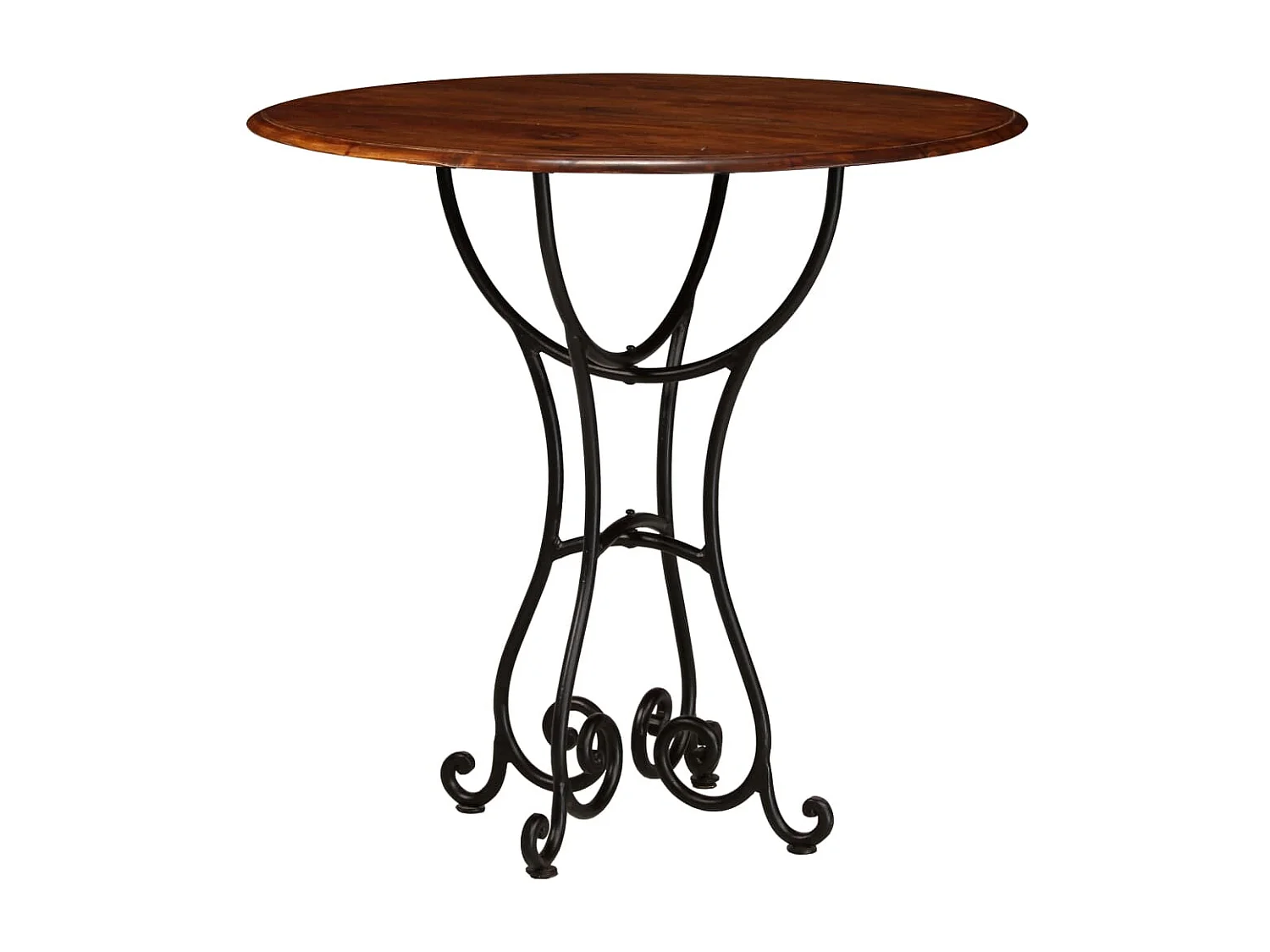 Table de salle à manger Bois acacia avec finition miel 80x76 cm