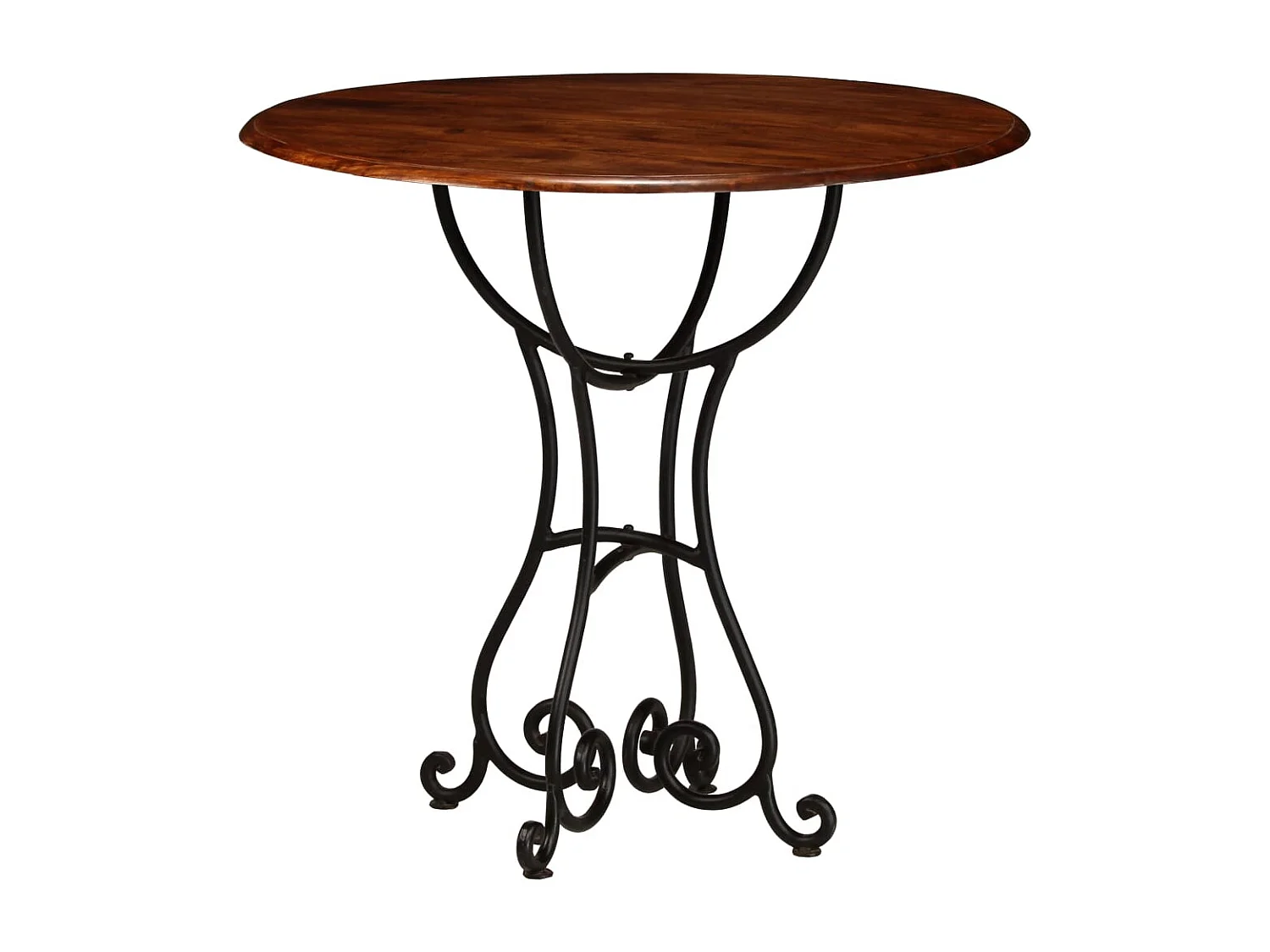 Table de salle à manger Bois acacia avec finition miel 80x76 cm