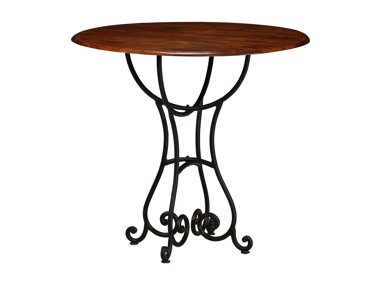 Table de salle à manger Bois acacia avec finition miel 80x76 cm