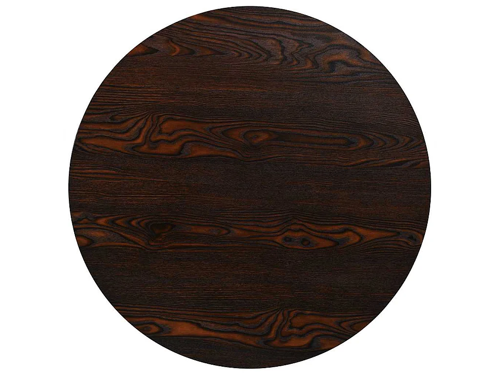 Mesa bistrô em MDF e aço redonda 80x75 cm cinzento escuro