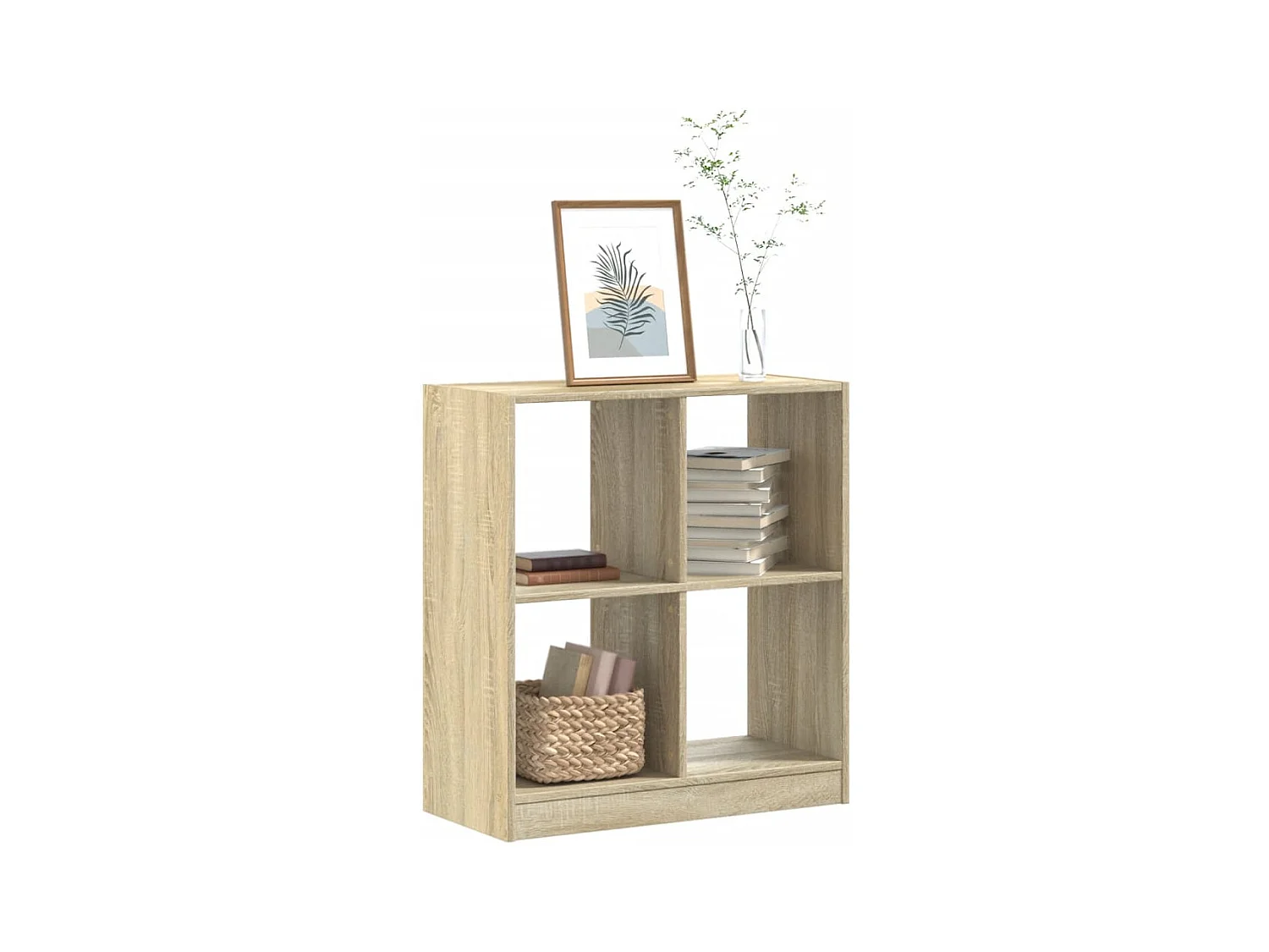 Bibliothèque chêne sonoma 68,5x32x75 cm bois d'ingénierie