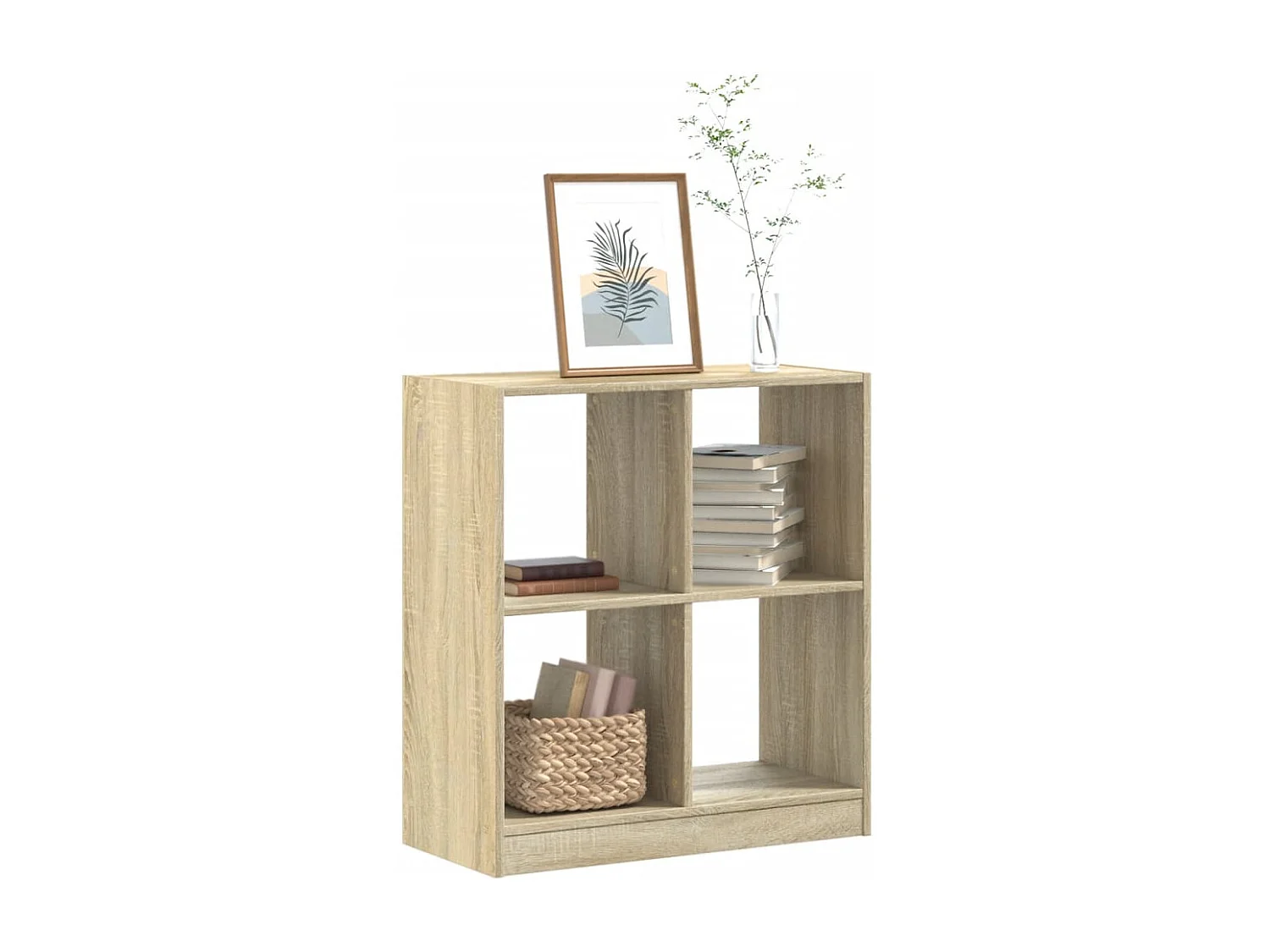 Bibliothèque chêne sonoma 68,5x32x75 cm bois d'ingénierie
