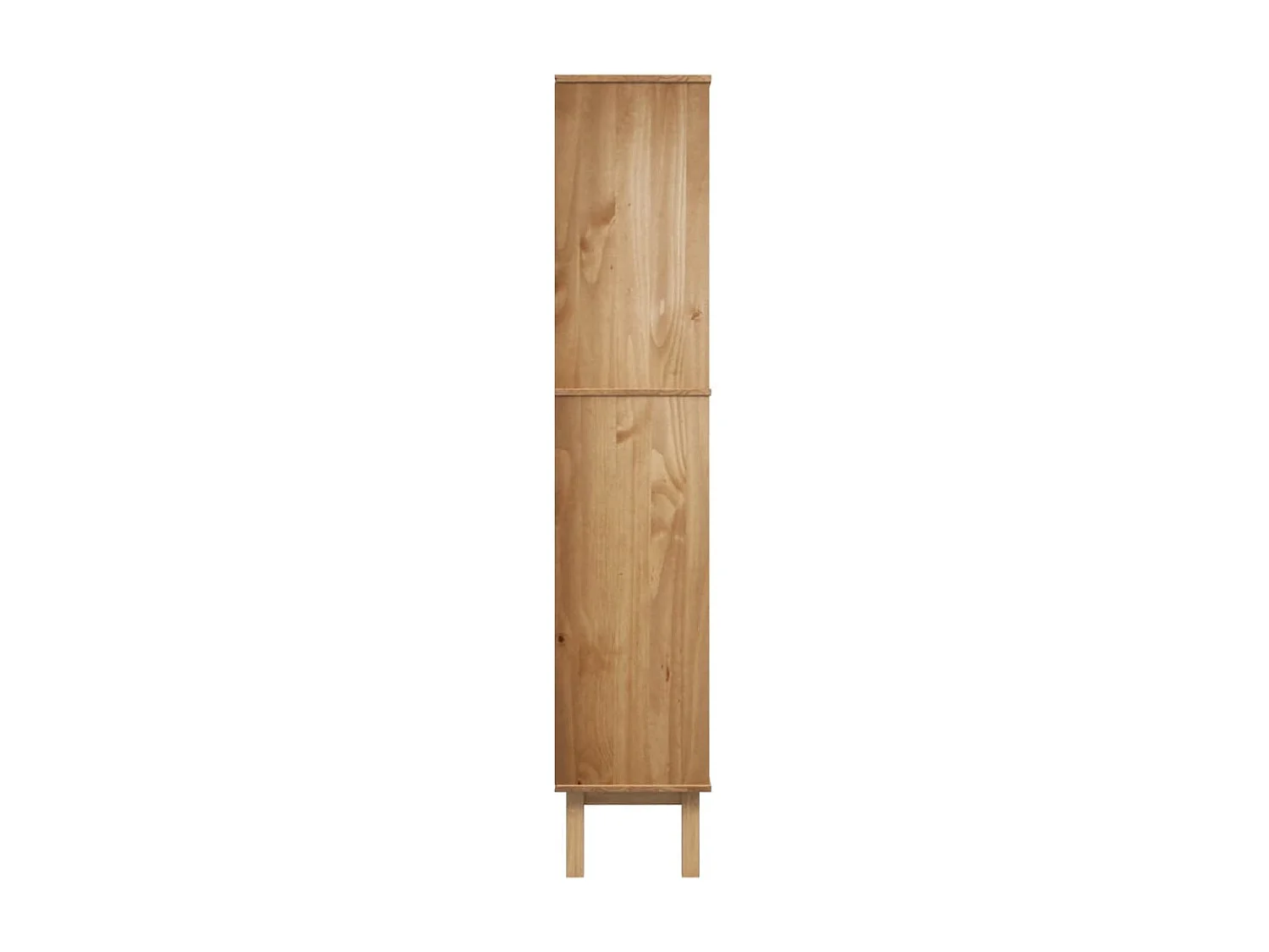 Bibliothèque OTTA avec 2 tiroirs Marron Bois massif pin