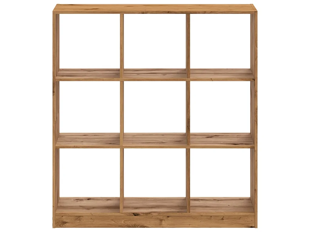 Bibliothèque chêne artisanal 102x32x108 cm bois d'ingénierie