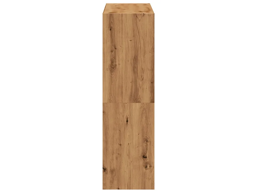 Bibliothèque chêne artisanal 102x32x108 cm bois d'ingénierie