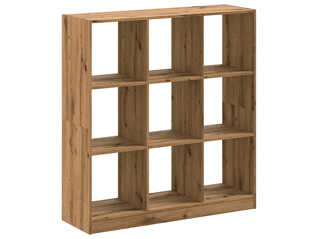 Bibliothèque chêne artisanal 102x32x108 cm bois d'ingénierie