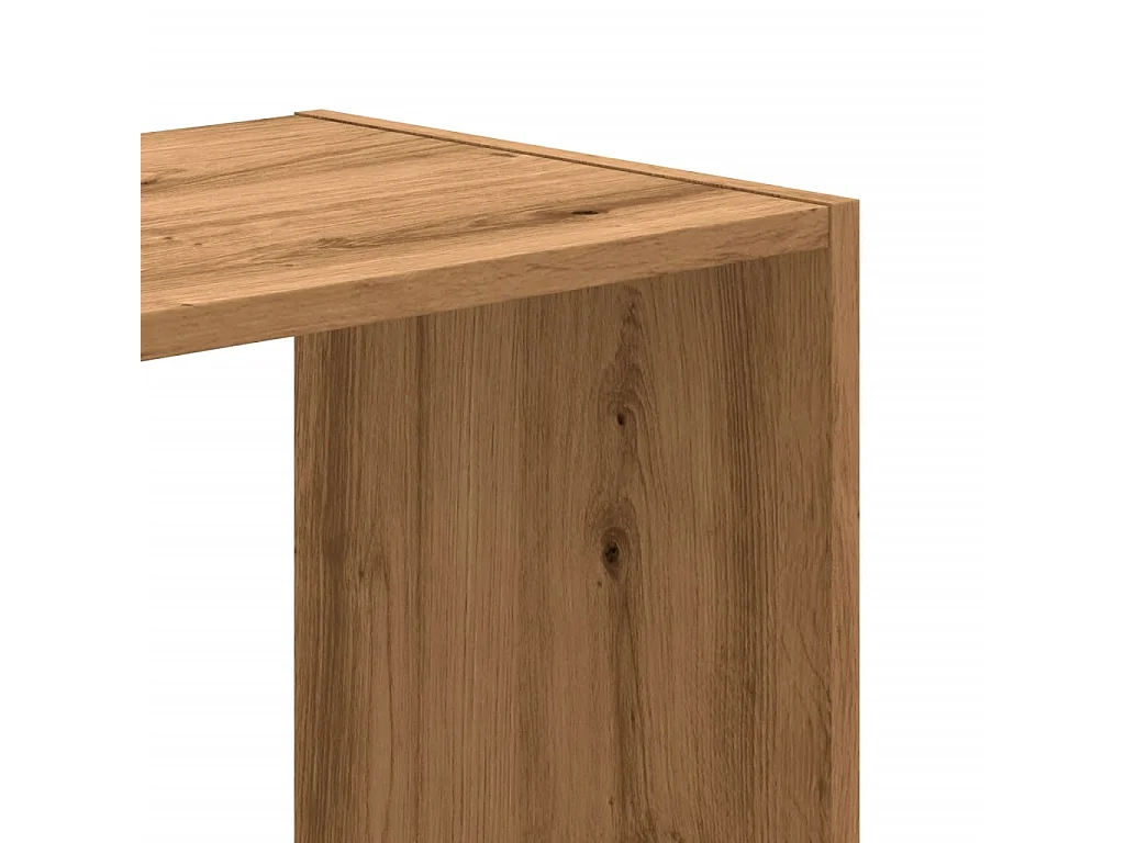 Bibliothèque chêne artisanal 102x32x108 cm bois d'ingénierie