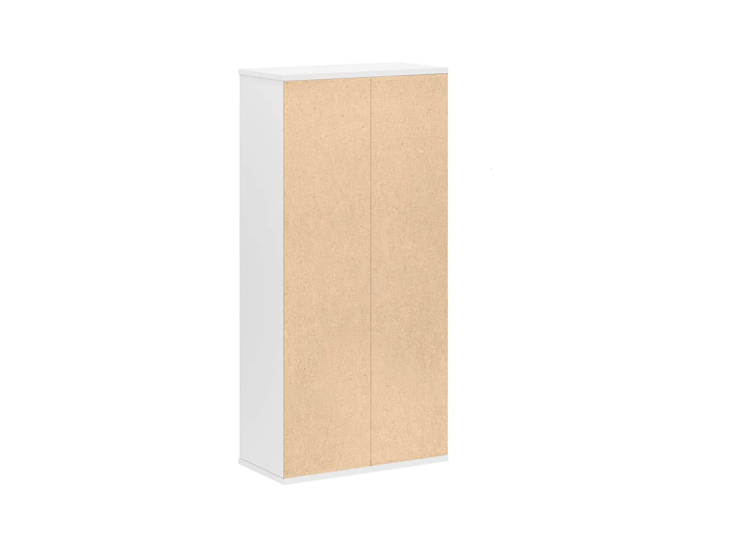 Boekenkast 50x25x105 cm bewerkt hout wit
