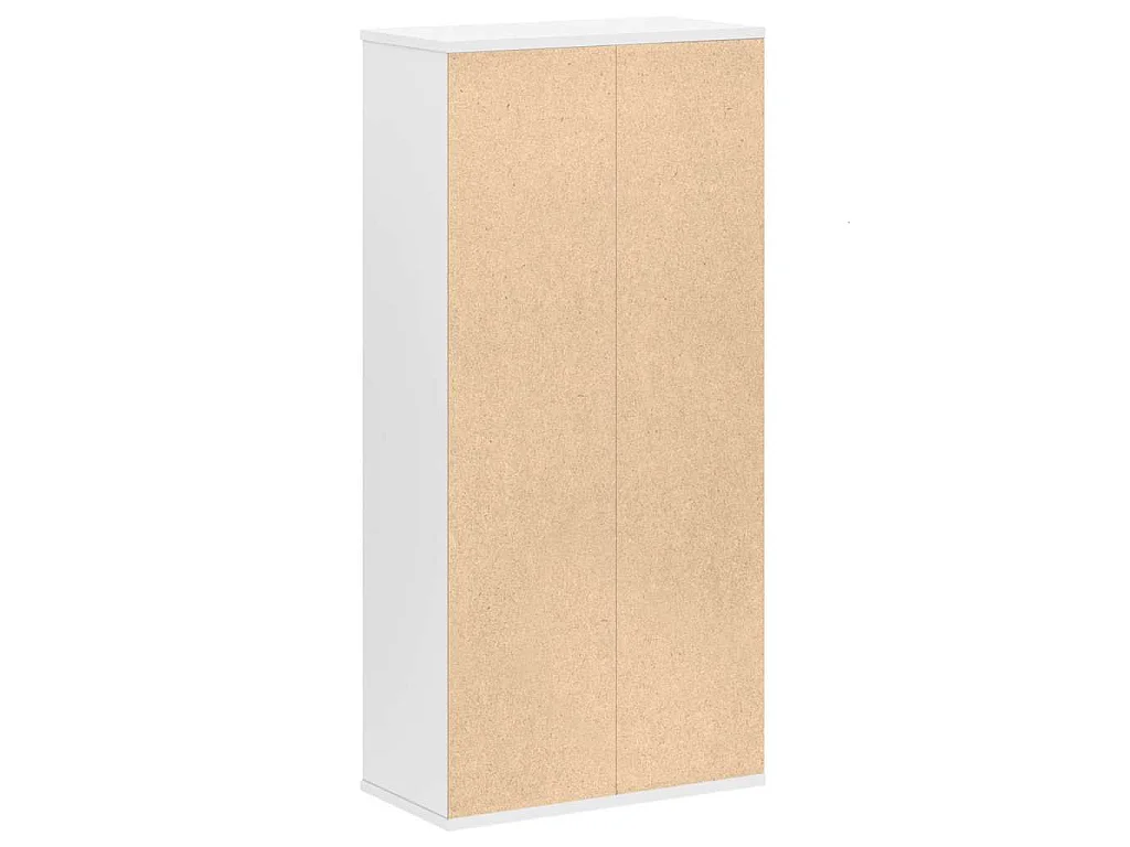 Bibliothèque blanc 50x25x105 cm bois d'ingénierie