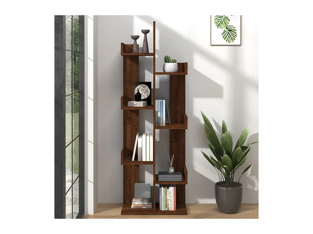 Bibliothèque 48x25,5x140 cm Chêne marron Bois d'ingénierie