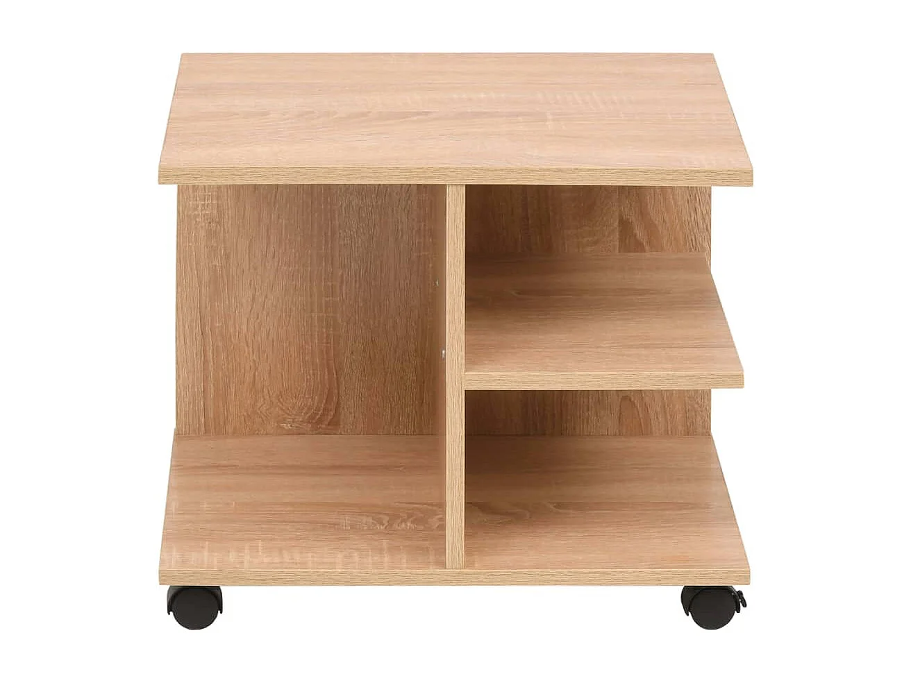 Beistelltisch mit Rollen 50×35×42 cm Eichenbraun