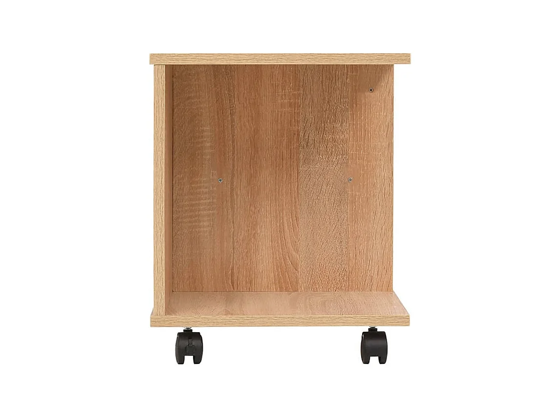 Beistelltisch mit Rollen 50×35×42 cm Eichenbraun