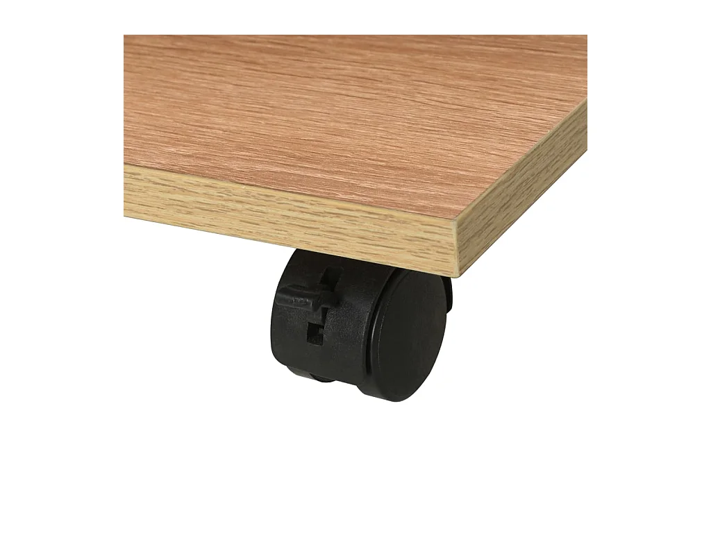 Beistelltisch mit Rollen 50×35×42 cm Eichenbraun