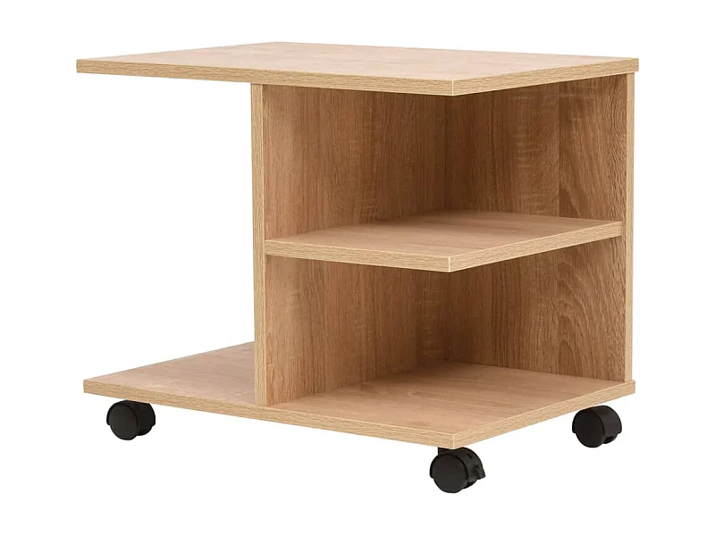 Estante com rodas 50x35x42 cm cor carvalho