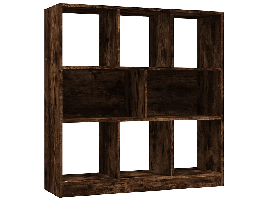 Libreria Rovere Fumo 97,5x29,5x100 cm in Legno Multistrato